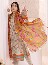 1 & Get 1 Free - 3PCnstitched Lawn Silk Printed Suit