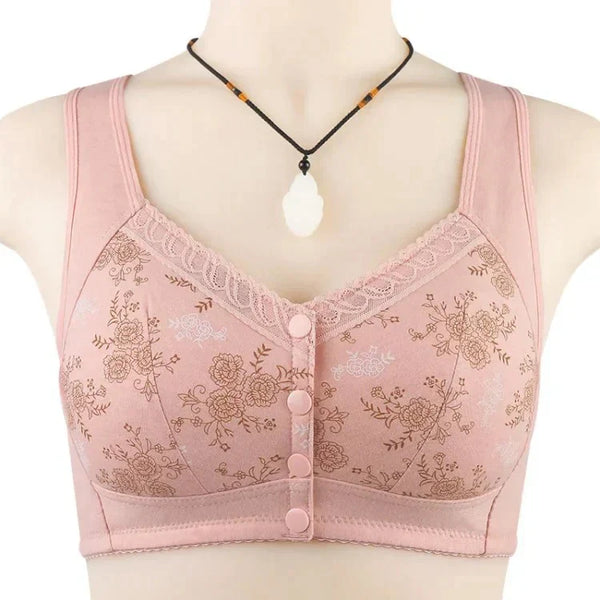 Pack of 5 New Anti Sagging Front Open Cooling Cotton Bra 2025