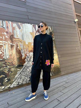 Back Flower Printed Fleece Co ord Set For Winter