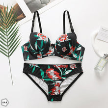 Pack Of 2 Light Padded Wired Floral Print Bra & Panty Sets