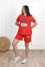 Women's Open Shoulder Tshirt Shorts