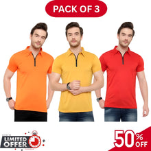 Pack of 3 | 50% OFF Men's Stylish Polo T-Shirts | DOS1042