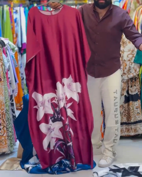 Silk Kaftaan Dress