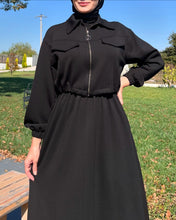 2 Pcs Winter Outfit Long Frock With Upper Fleece Jacket