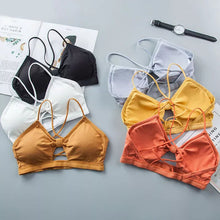 Pack of 5 Women Cross Strap Threaded Sports Yoga Pure Cotton Bra