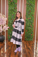 Coat Style Collared Tile Dress