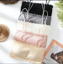 Pack Of 3 Women Pure Cotton Beautiful Back One Word Lace Wireless Bra