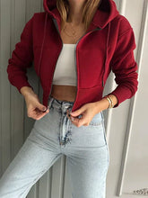 ZipFit Crop TrimLine Hoodie