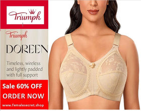 70% OFF | PACK OF 3 IMPORTED TRIUMPH DOREENA BRA BEST FOR SUMMER | FREE HOME DELIVERY