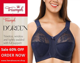 70% OFF | PACK OF 3 IMPORTED TRIUMPH DOREENA BRA BEST FOR SUMMER | FREE HOME DELIVERY