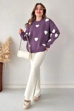 Heart printed winter fleece co ord Set