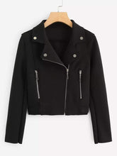 Biker Style Fleece Jacket