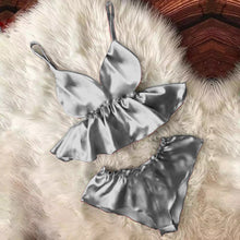 Eyelash Cami Bowknot Shorts Set