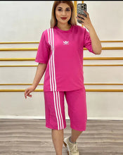 Stripes Tshirt Short
