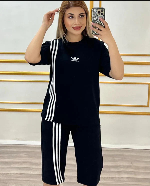 Stripes Tshirt Short