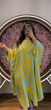 Silk Printed Button Style Kaftaan CH 422