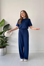 Straight Trouser Tee Lounge Wear Set