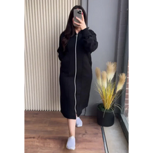 Long Zipper Fleece  Hoodie