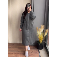 Long Zipper Fleece  Hoodie
