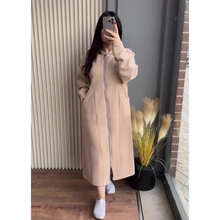 Long Zipper Fleece  Hoodie