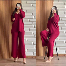 2 Pcs V Neck Winter Outfit
