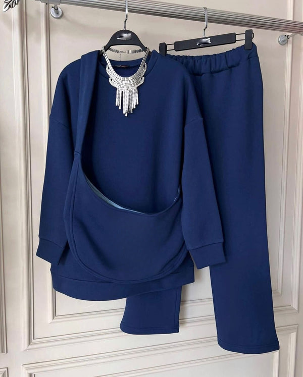 Carryall Winter Fleece Co Ords Set SweatShirt + Trouser + Bag CH 391