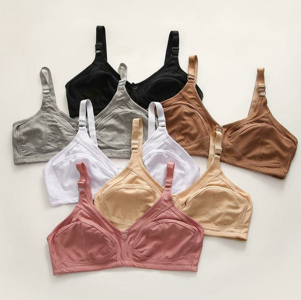FLAT 50% OFF SALE LIVE NOW | PACK OF 2 IMPORTED PURE STRETCHABLE COTTON BRA