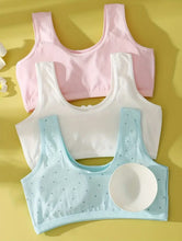Pack Of 5 Teen Girls Casual Breathable Soft Comfortable Sports Bra