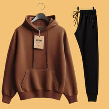Fleece Hoodie with Trouser Set For Women’s