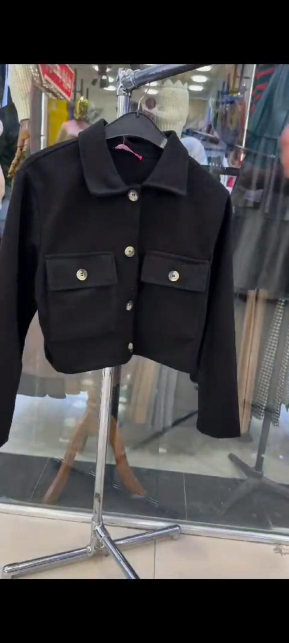 Pocket Style Short Fleece Jacket CH 383