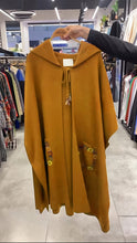 Hooded Winter Fleece Fabric Cape Shawl CH-393