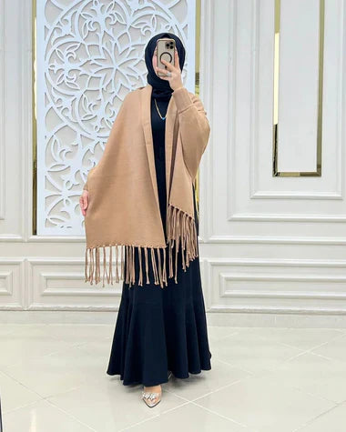 Free Flow Fleece Poncho