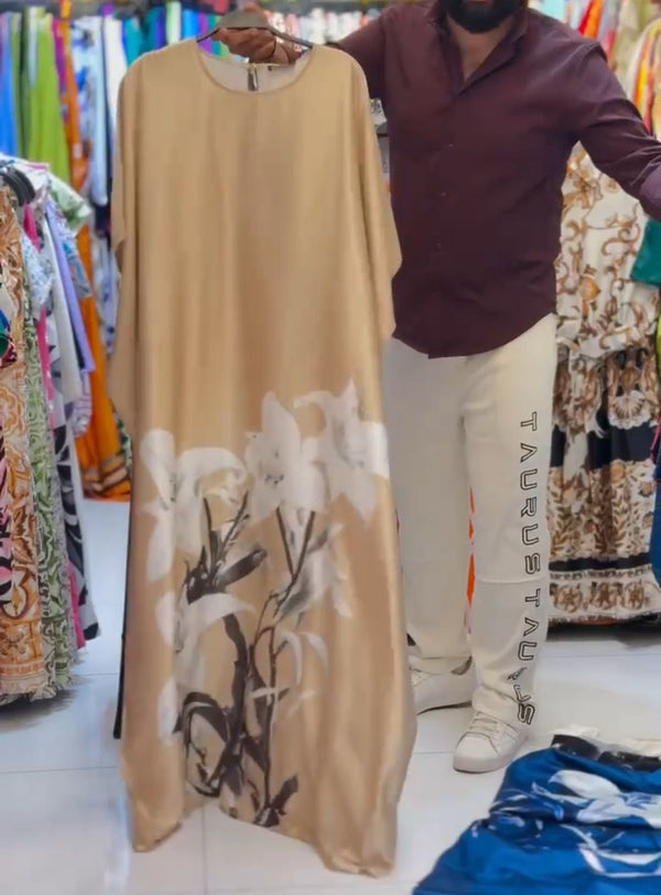 Silk Kaftaan Dress