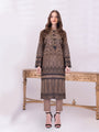 1 & Get 1 Free - Unstitched 2pc Printed Lawn Shirt Dyed Cambric Trouser - Sana Sara DOS216