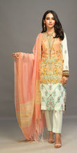 1 & Get 1 Free - Unstitched 3pc Printed Embroidered Lawn Shirt with Woven Khaddi Dupatta - Shades DOS311